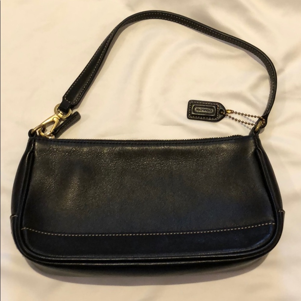 Vintage coach leather clutch purse
